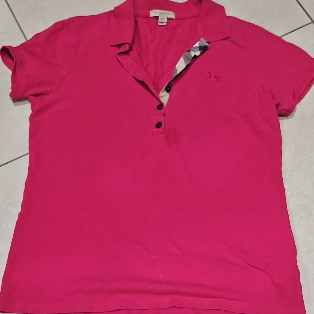 Burberry Pink Button Down Shirt